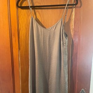 Taupe slip dress